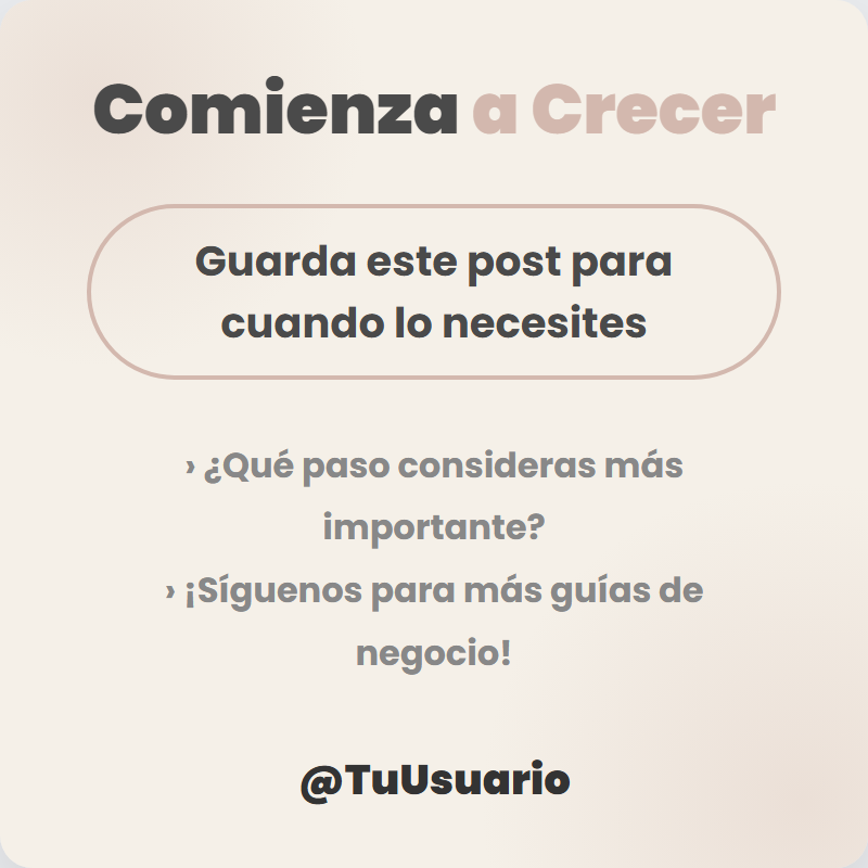 Llamada a la acción para crecer